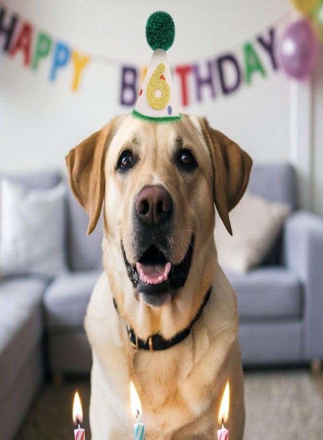 LINGANA Pet Birthday Hat with Interchangeable Numbers 1-10 | Adjustable Pet Party Cone Hat for Dogs & Cats | Puppy Birthday Photo Props for 1st to 10th Birthday Celebrations (Beige Birtgday Pet Hat) - Image 2
